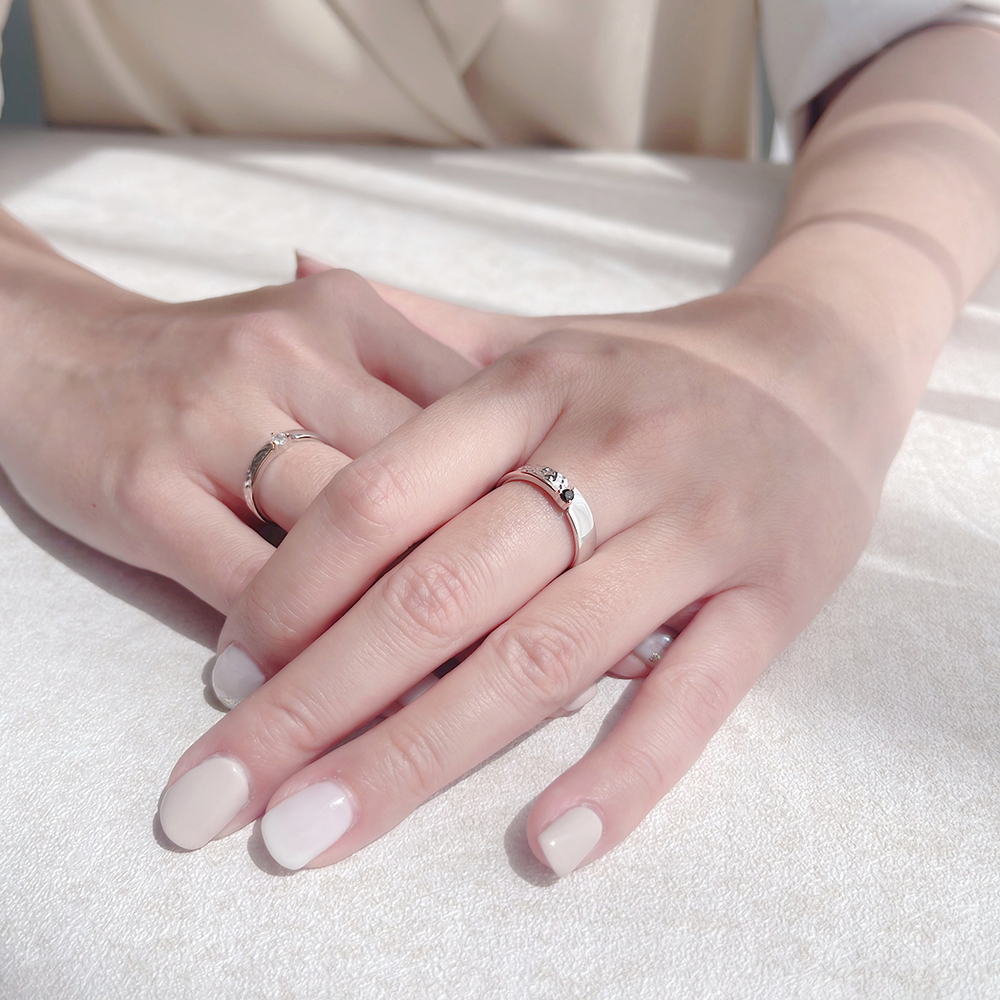 註定 純銀情侶對戒 單獨賣場【UME】全純銀戒指 洗手可戴 S925純銀戒指