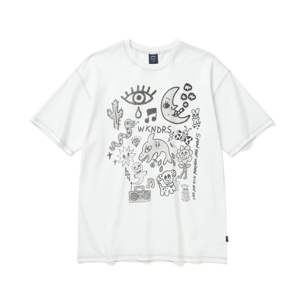 ◆WKNDRS ISCREAM T-SHIRT/2色◆ FREAK'S STORE｜ICE CREAM Tシャツ/アイスクリームTシャツ 25SS