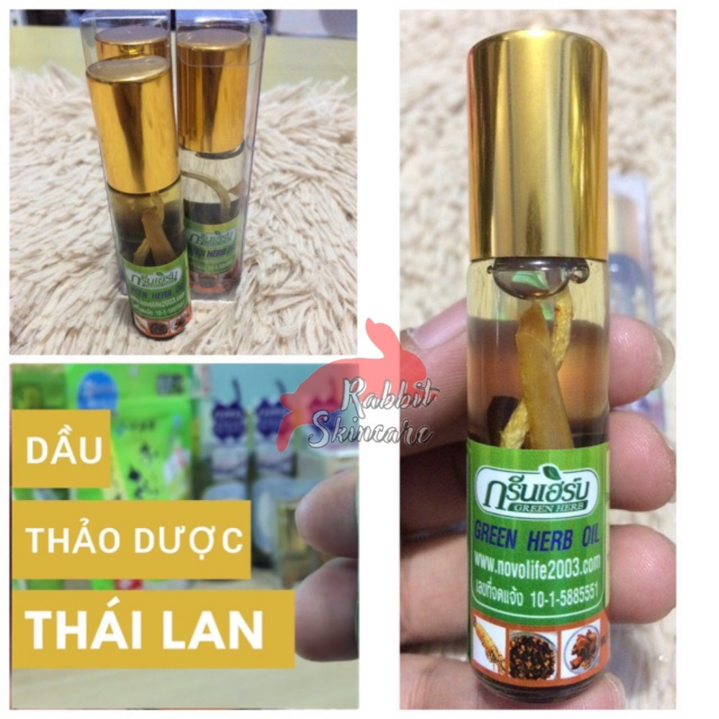 Onhand 🐰 Thailand green herb oil 泰國 按摩滾珠 人參 Dầu Thảo Dược