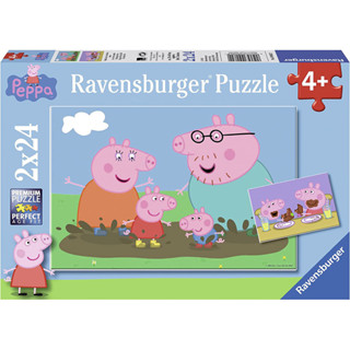 德國Ravensburger 維寶拼圖-佩佩豬 (2*24P) RV09082