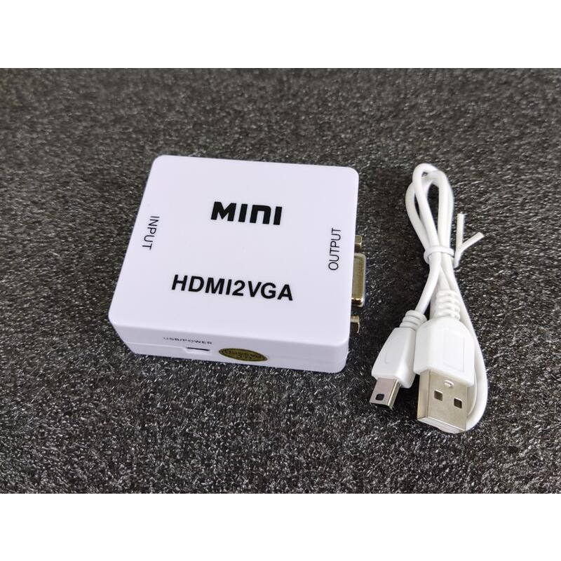 『冠丞』HDMI to VGA 轉接盒 轉換盒 轉換器 HDMI 轉 VGA GC-0232-A
