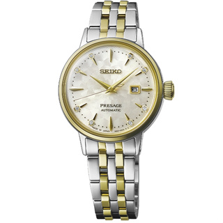 SEIKO精工 PRESAGE調酒師系列 白色佳人 機械腕錶 2R05-00A0GS/SRE010J1