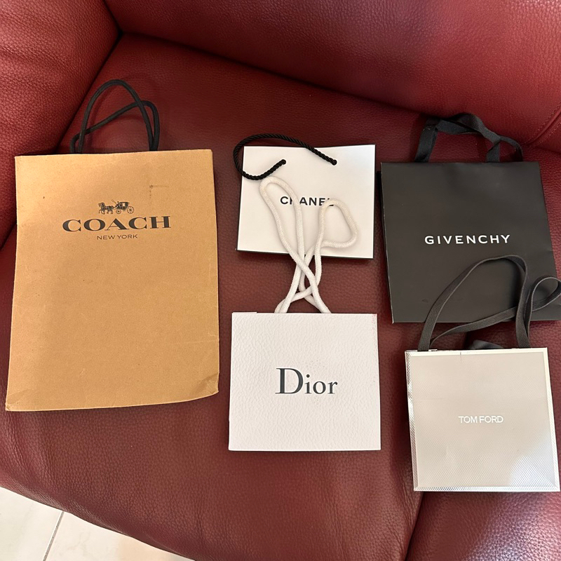 coach、chanel、Dior、Tom ford、givenchy 品牌紙袋