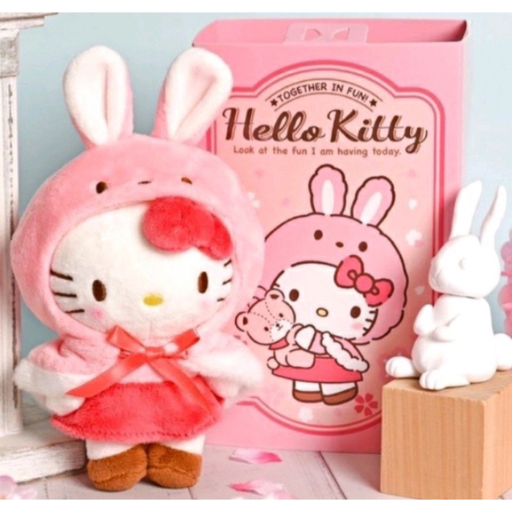 choutira保留中【現貨】7-11 兔年限量 Hello Kitty 5吋絨毛娃娃吊飾