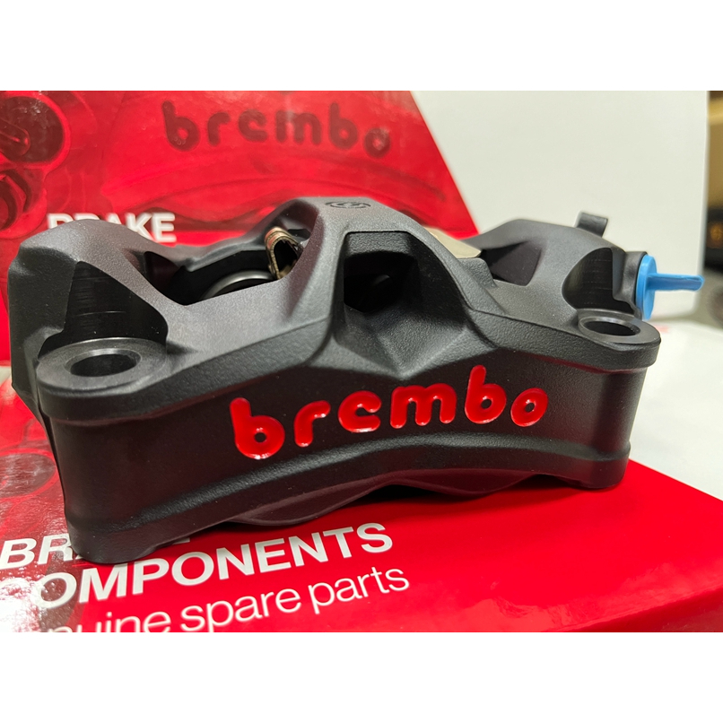 DIY本舖 BREMBO HPK Stylema 輻射卡鉗 右邊 配ELIG煞車皮 孔距 100mm 黑底紅字 保固三年