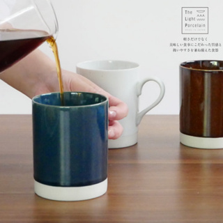 現貨🌸日本製》izawa 光瓷馬克杯 400ML 美濃燒 陶瓷馬克杯 輕量 陶瓷杯 咖啡杯 水杯 杯子 茶杯 奈島選物