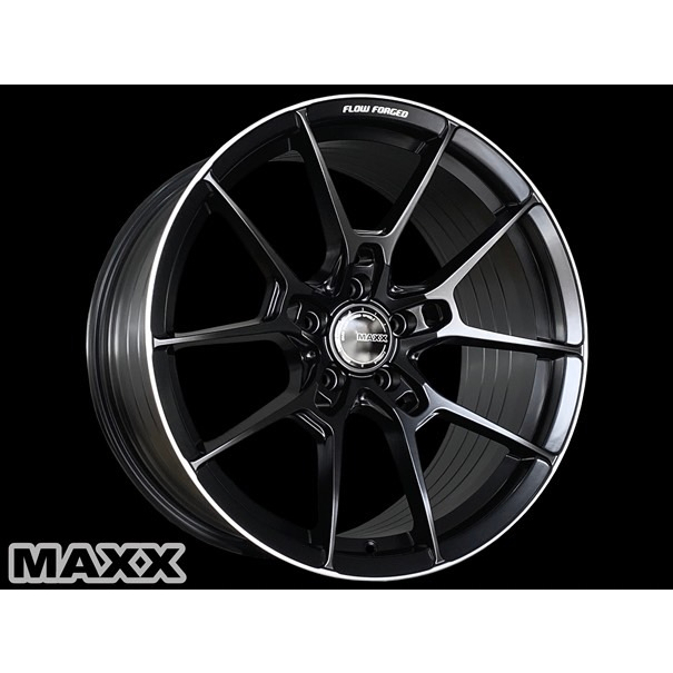 可議價 全新鋁圈MAXX M25 18吋旋鍛 黑車邊 5孔100 108 112 5/114.3 5/120 類G025