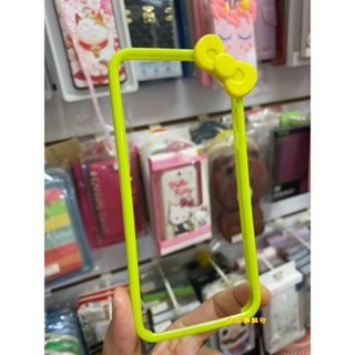 APPLE-iPhone5/5S/SE ♥庫存出清♥ 馬卡龍蝴蝶結邊框-蘋果綠