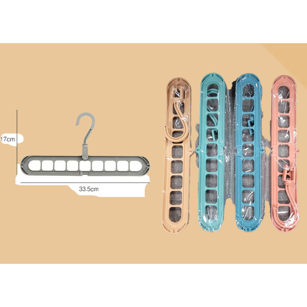 生活用品 日式九孔魔術衣架 魔術多功能旋轉晾衣架 衣櫥收納 多功能衣架 魔術衣架 晾衣架 隨機出貨 可刷卡 紙箱包裝