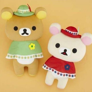 ❤️wow❤️現貨✨日版 正版 代理 景品 Rilakkuma 拉拉熊 San-X 披風造型 牛奶妹 懶妹 絨毛 娃娃