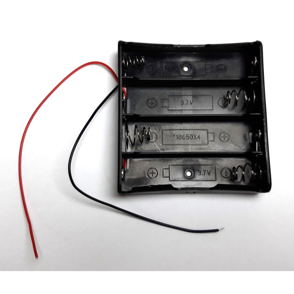 [JS] 18650 電池盒 四節電池盒 鋰電池串聯充電座 3.7v*4節電池座 帶線