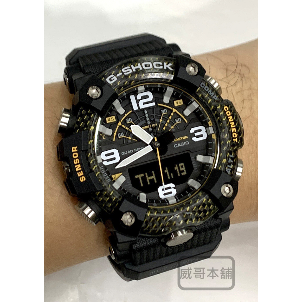 【威哥本舖】Casio全新原廠公司貨 G-Shock GG-B100Y-1A MUDMASTER系列 藍芽連線泥人錶