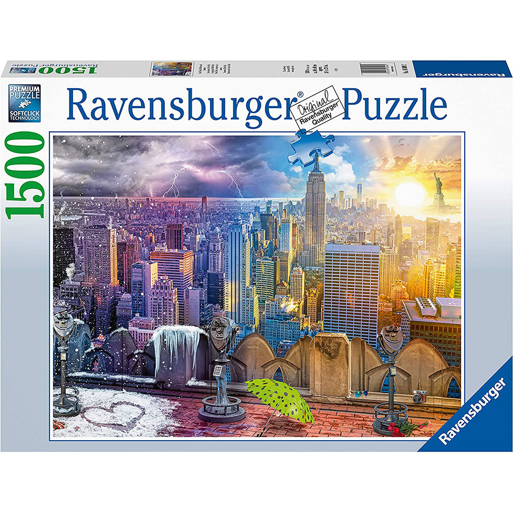 德國Ravensburger 維寶拼圖- 四季城市(1500P) RV16008