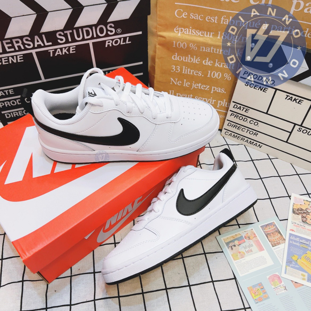 帝安諾-實體店面 NIKE COURT BOROUGH LOW 2 黑白 白色 小白鞋 小DUNK BQ5448-104