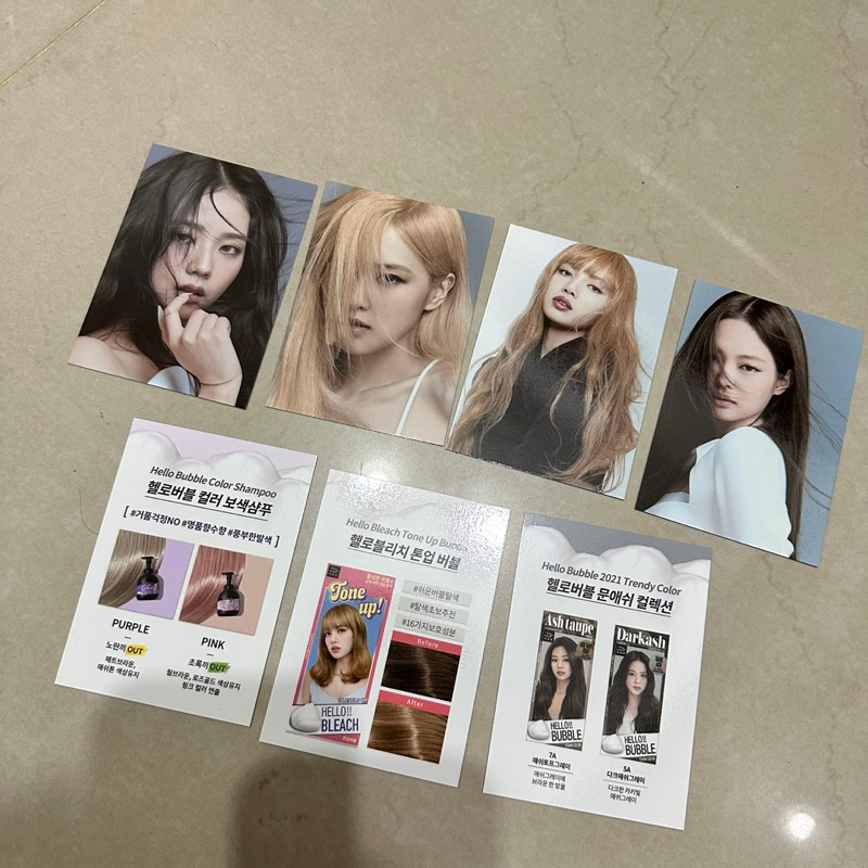 Blackpink小卡 hello bubble collaboration with blackpink