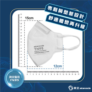 現貨 特價 台灣製造 TN95 N95 興安醫用立體成人口罩（壓鼻款）-黑色、藍色、粉色（50入/盒）3D立體醫用口罩