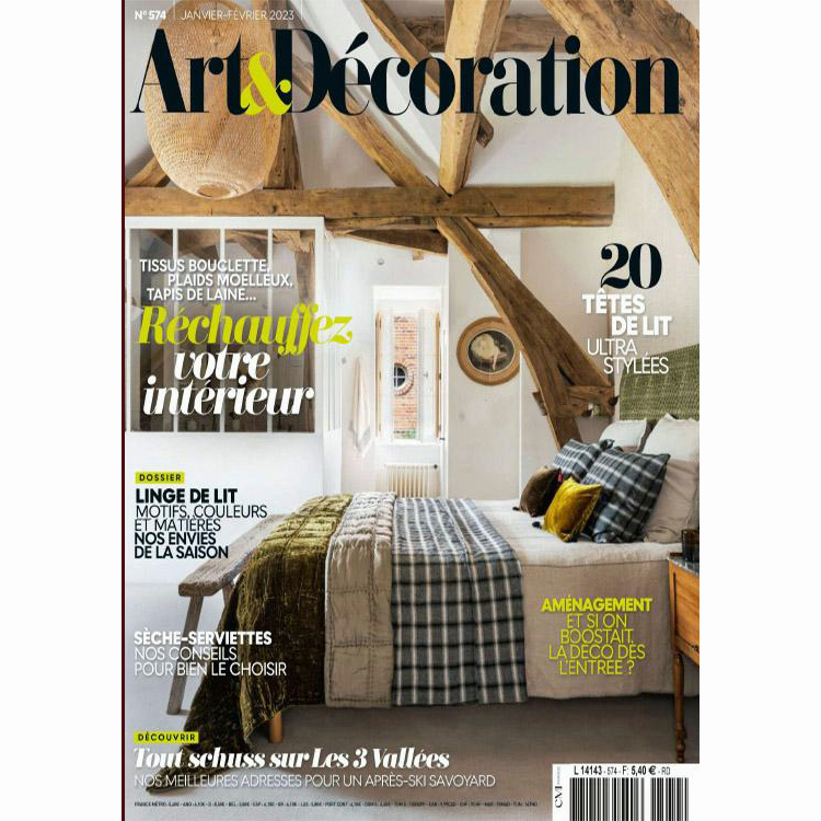 【法國版】《Art &amp; Décoration》2023年合集室內軟裝裝飾設計pdf雜誌（年訂閱）