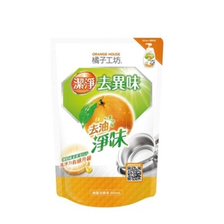 橘子工坊 碗盤洗滌液補充包 300ML