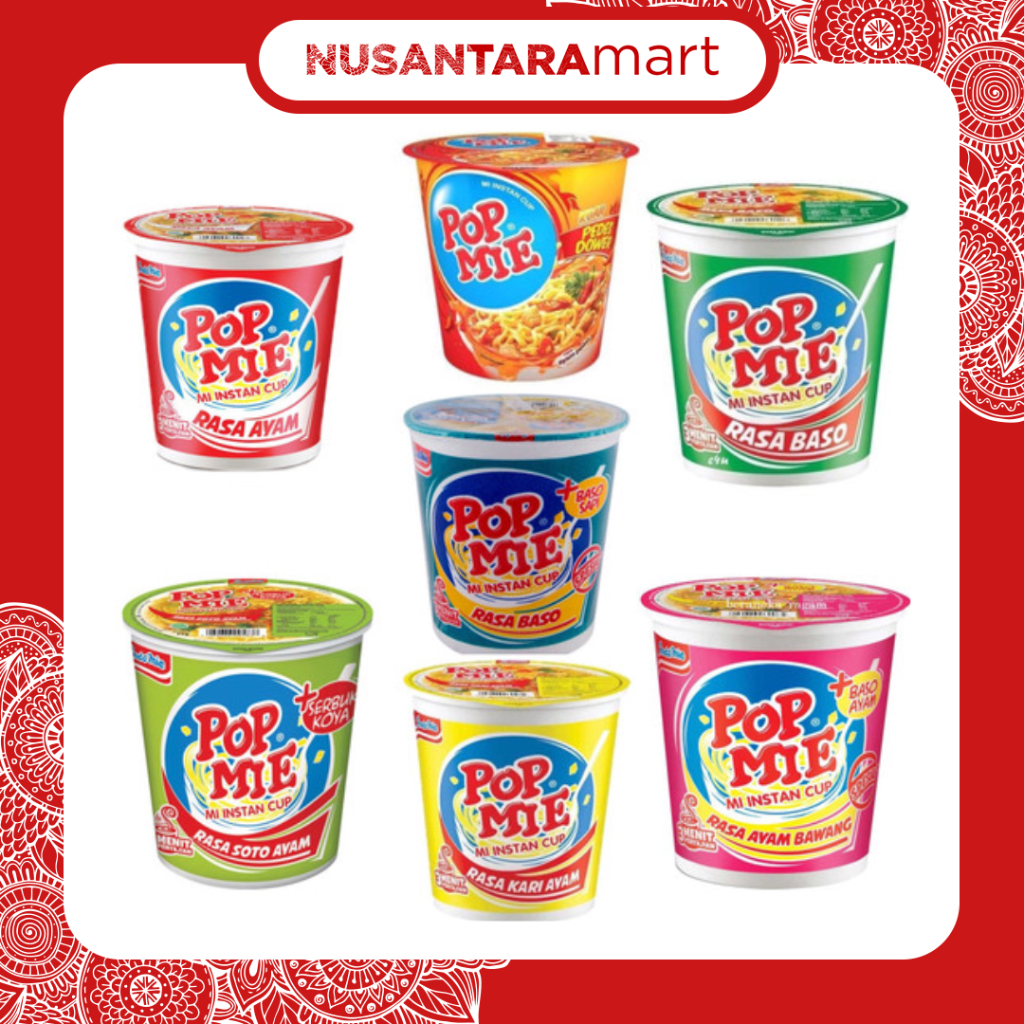 🇮🇩 (印尼店 Pop Mie Mie Instan Cup 杯麵 香蔥雞肉 75g