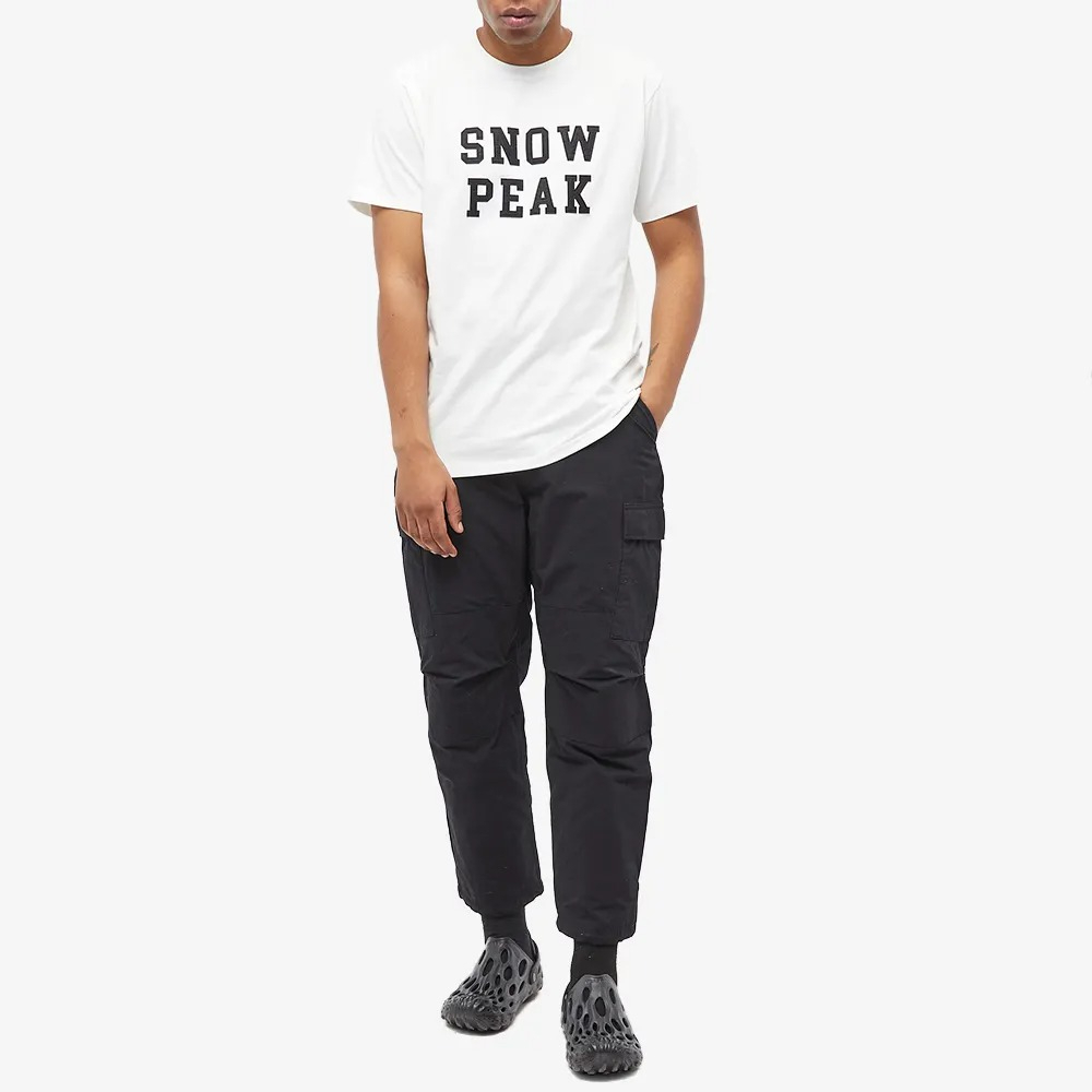 Ⓒ Snow Peak - 有機棉混紡 T-Shirt｜吸濕｜速乾｜抗皺｜短袖｜T恤｜短T