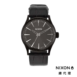 NIXON 極簡復刻 SENTRY 38 黑 皮錶帶 時尚 配件 百搭 男錶 女錶 手錶 A377-1886