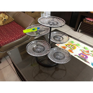 糖果盤 零食盤 水果盤 託盤 點心盤 水果盤 盤子 甜品盤 歐式水果盤現代客廳家用多層水果籃創意時尚乾果點心盤茶幾糖果盤