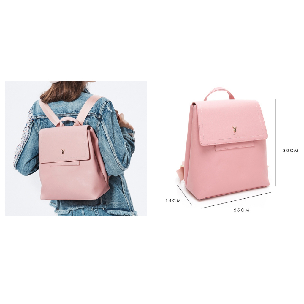 PLAYBOY 後背包 LOVELY系列(粉紅色) 甜美可愛背包，可手提，手拿包，兔子牌
