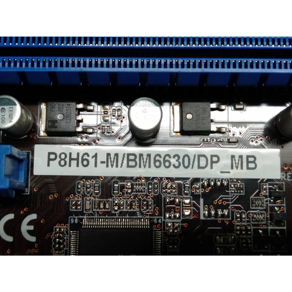 二手 華碩 ASUS P8H61-M/BM6630/DP_MB 主機板 附擋板/I3-2100T CPU/風扇 保1個月