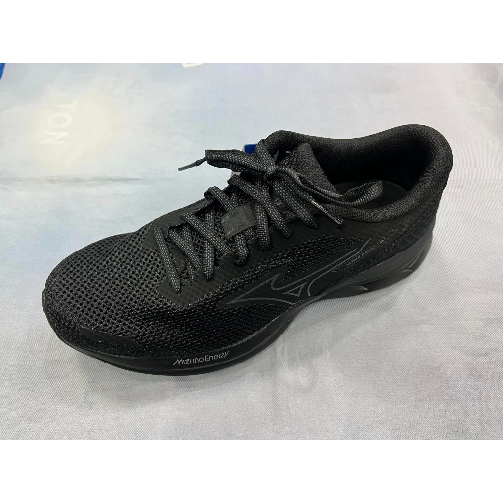 =好了啦要運動=MIZUNO 男 Wave Revolt 3 慢跑鞋 訓練鞋 J1GC231403 全黑