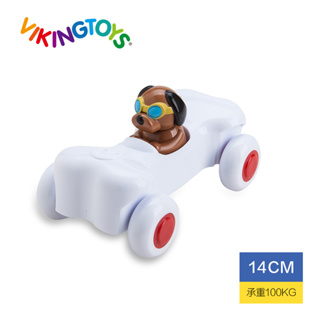 瑞典Viking toys維京玩具-動物賽車手-阿飛骨頭號14cm 兒童玩具 玩具車 幼兒玩具 寶寶玩具 現貨