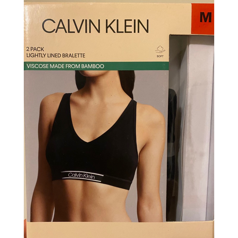 COSTCO好市多販售 Calvin Klein CK無鋼圈可調肩帶內衣(黑M)