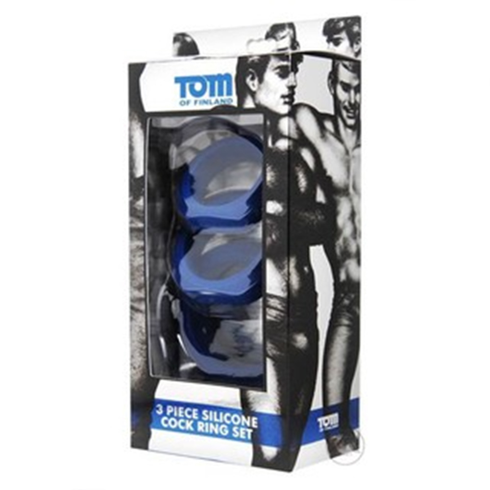 TOM OF FINLAND 芬蘭湯姆  光滑安全矽膠套環 屌環 -3入 (TF3015)