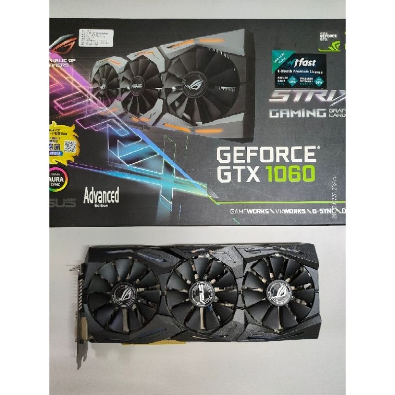 本人自用 華碩 ROG Strix GTX1060 6G 三風扇