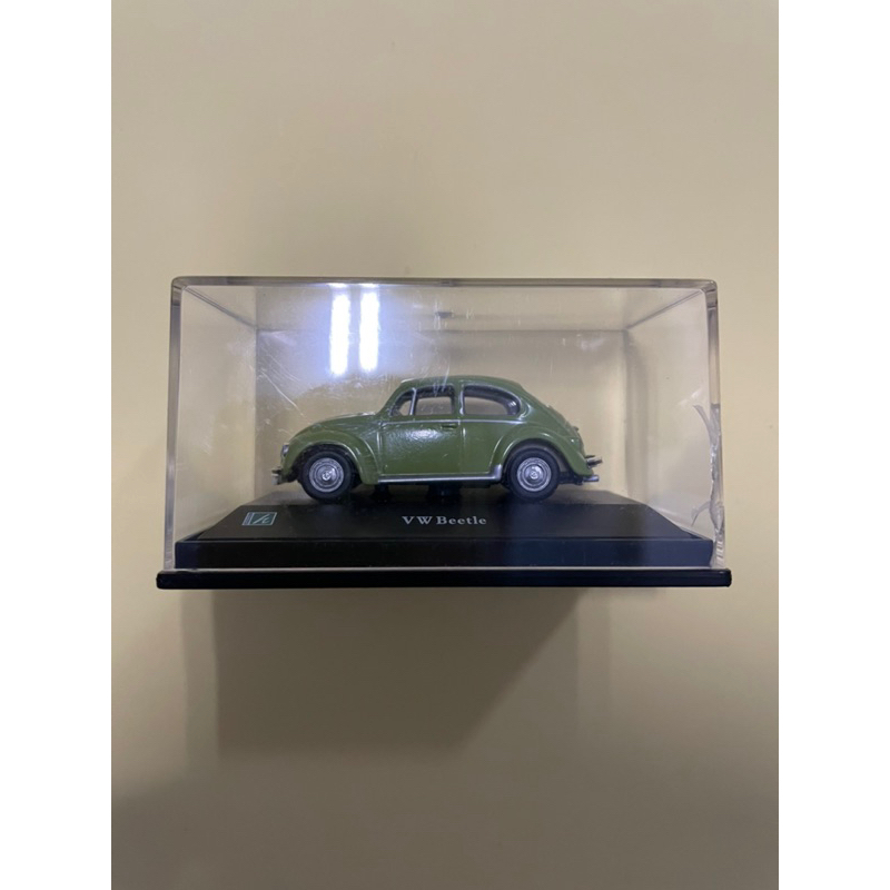 《蝦蝦賣瞎瞎》退坑 1:72 福斯 金龜車 Volkswagen Beetle 老爺車 模型車 綠色