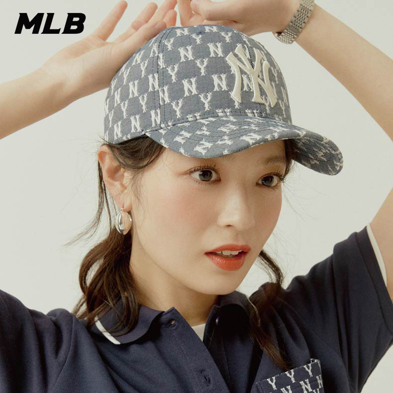 MLB 可調式硬頂棒球帽 MONOGRAM系列 紐約洋基隊 (3ACPFE01N-50NYS)【官方超值優惠】