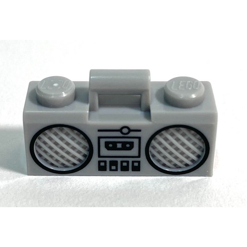 &lt;樂高人偶小舖&gt;正版LEGO 用品22 生活 印刷，音響 手提音響 復古收音機、灰色全新，單個價格 6138216