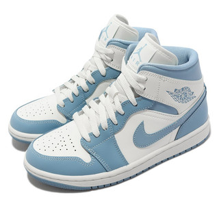 實體店面Nike Wmns Air Jordan 1 Mid 北卡藍寶寶藍BQ6472141