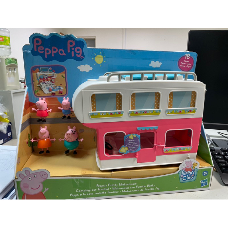 Peppa Pig粉紅豬小妹 佩佩豬 孩之寶 豪華露營車遊戲組 現貨