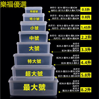 【臺灣24H出貨】熱賣✨透明塑膠保鮮盒 長方形密封保鮮盒 水果肉食物冰箱收納盒 塑膠儲物盒 冰箱保鮮盒 廚房收納 密封罐