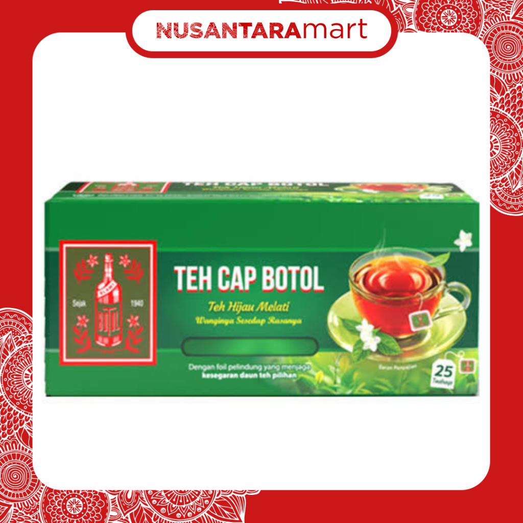 🇮🇩 (印尼店) Teh Hijau Melati Cap Botol 綠茶包 25 Kantong