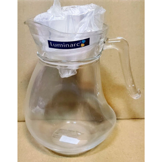 Luminarc 樂美雅 法國 強化玻璃 附蓋冷水壺 1300cc 冷水壺 果汁壺 玻璃壺 飲料壺 透明企鵝水壺