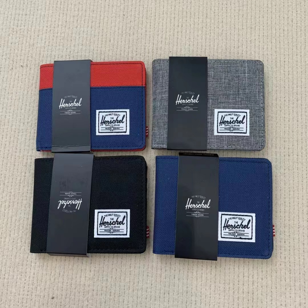 【現貨】Herschel Roy Coin 黑色 藍色 紅藍 灰色 零錢袋 RFID 防盜 帆布 皮夾 短夾 男生 錢包