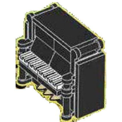LEGO 樂高 正版 街景10255 黑色 鋼琴  拆賣 復刻  MOC 黑色版