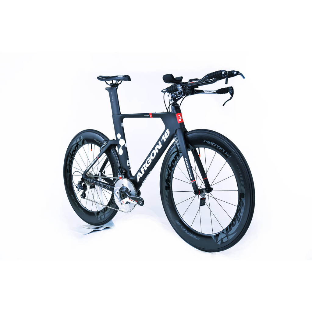 限量 晉級版 碳纖維三鐵車 Argon18 E-117 消黑色 S號 SRAM RIVAL電變 專用座墊 2D碳纖紋把帶