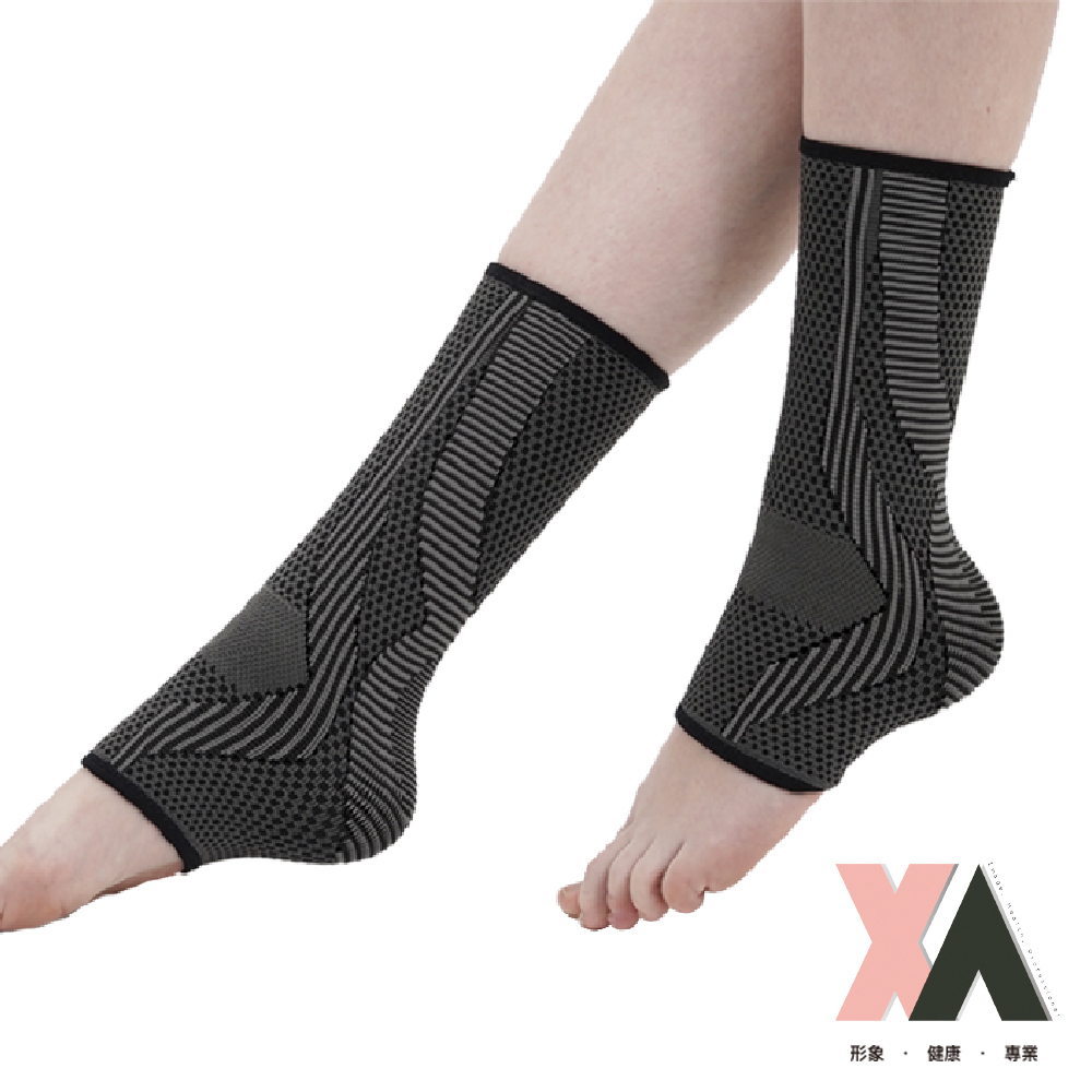 【XA】2.0銀纖維款生薑石墨稀護踝-一雙入(透氣、遠紅外線、腳踝不適)