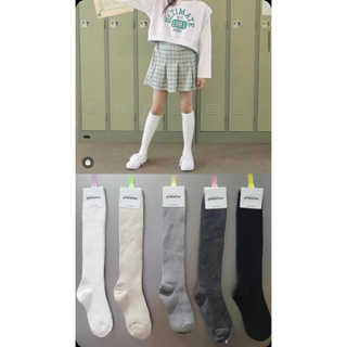 韓國女襪 韓國gl品牌坑條長筒襪 膝上襪 膝下襪 韓國製