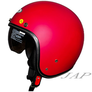 瑞獅 zeus zs-388a 388a 素色 消光桃紅 復古帽 半罩 安全帽 超輕量化 內襯全可拆 內鏡片《遠古騎士》