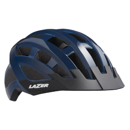 【單車森林】【LAZER】COMPACT 自行車安全帽 亞洲版頭型 深藍