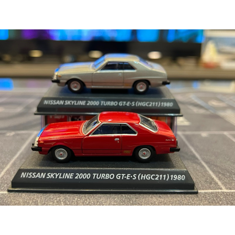 《萊恩收車R.C.F》KONAMI Nissan skyline 2000 TURBO 1980 絕版老品 銀/紅