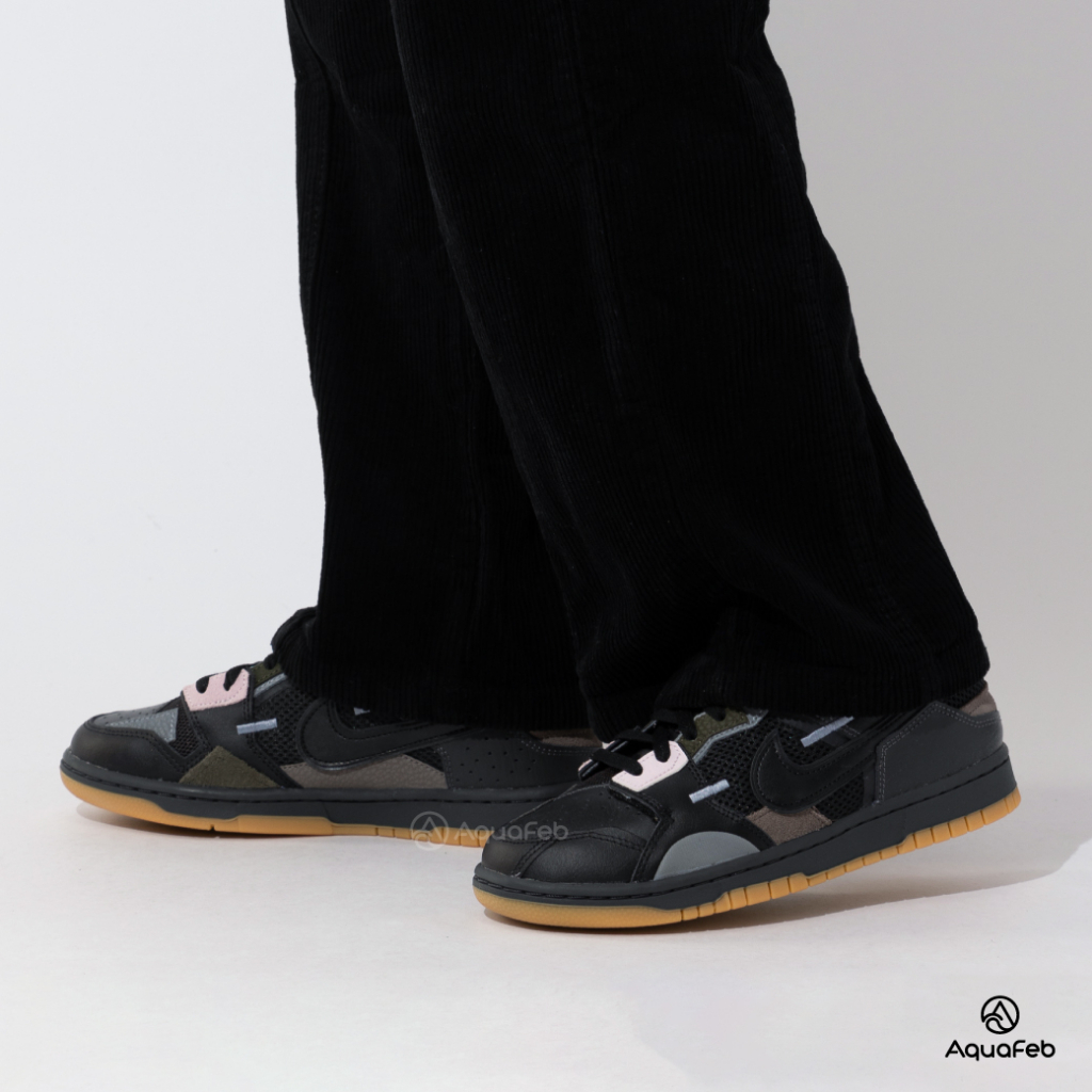 Nike Dunk Low Scrap Black Gum 男 黑 反光 穿搭 經典 運動 休閒鞋 DB0500-001